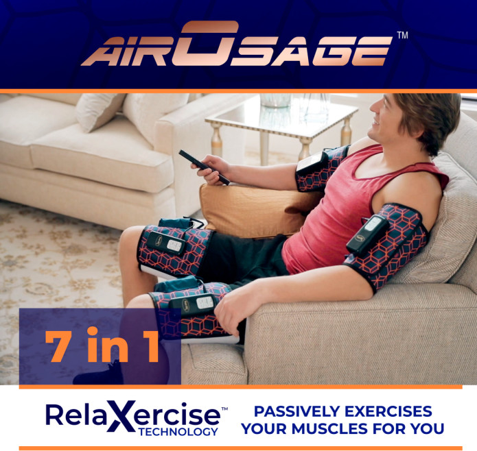 AirOsage Cordless & Portable Air Leg-Arm Massage