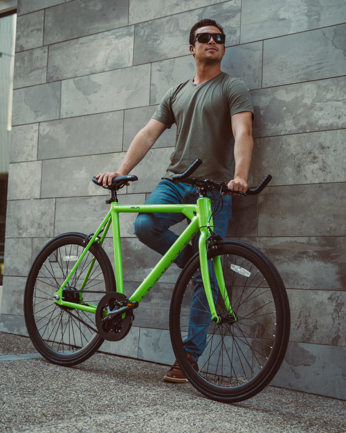 Mike With His FLX Babymaker Beta Electric Road Bike