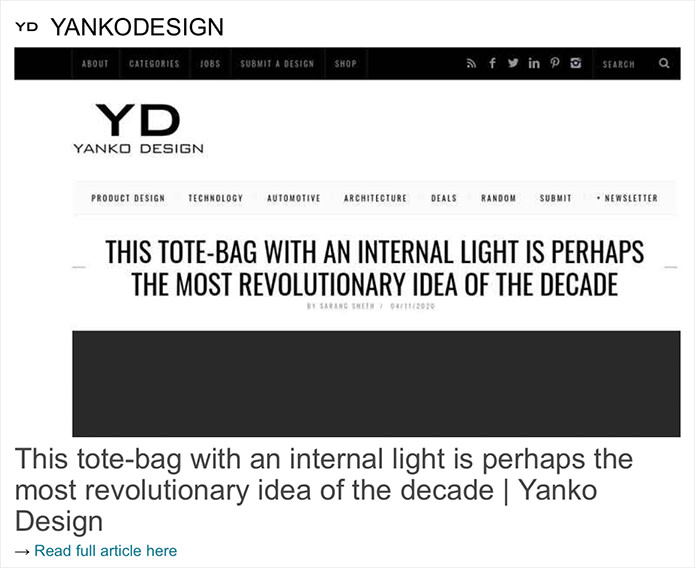 Bag Deconstructed - Yanko Design