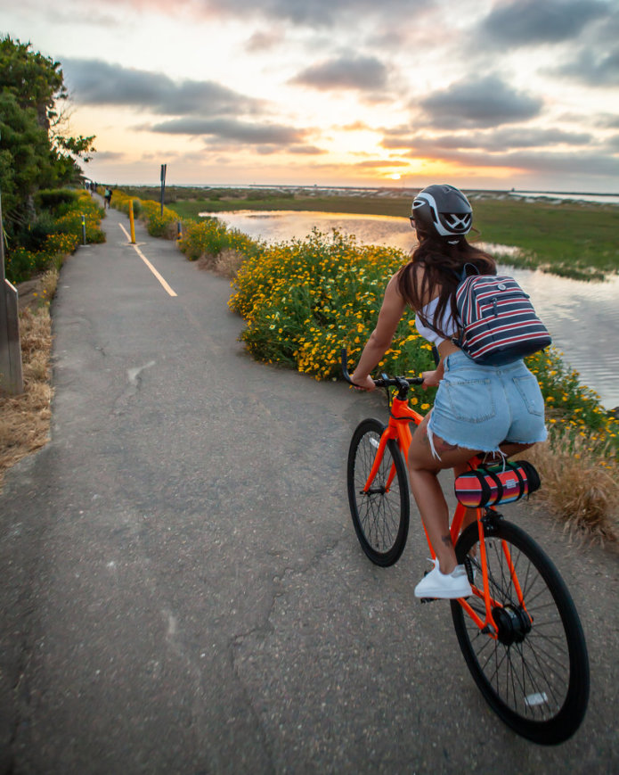 Vanessa Follador rides the FLX Babymaker Electric Road Bike