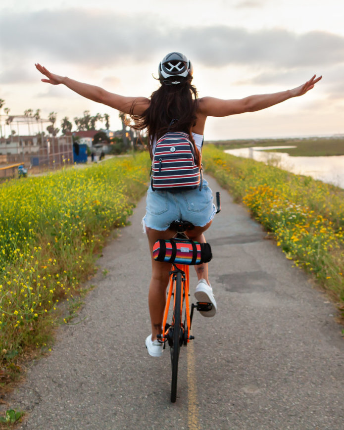 Vanessa Follador rides the FLX Babymaker Electric Road Bike