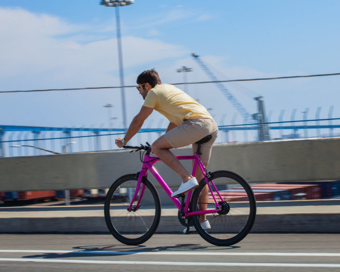 Rob Rast Riding the FLX Babymaker Electric Road Bike