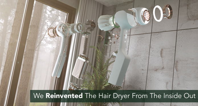 The Aer Cordless Hair Dryer Indiegogo