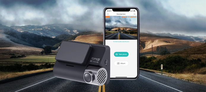 70mai A800: Dual-vision 4K Dash Cam for 24h Guard