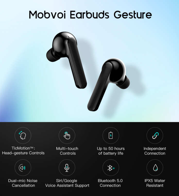 Беспроводные наушники Mobvoi. Read me Essentials наушники.