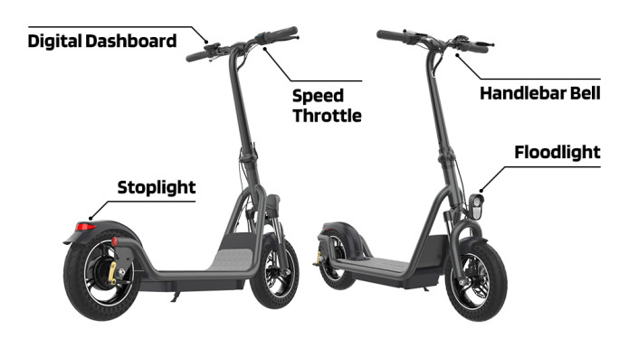 Tomoloo F2 Stylish E scooter With 100 KM Range Indiegogo