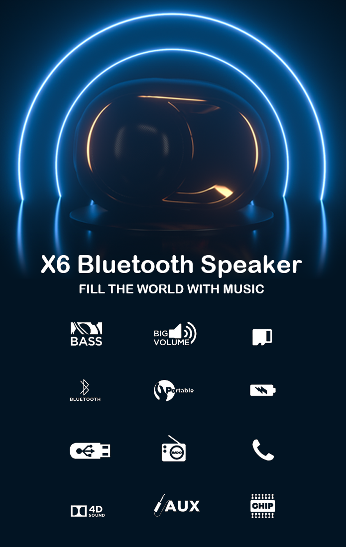 bluetooth x6 speaker