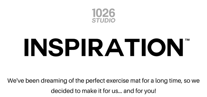 INSPIRATION oversized & instructional mat is great for working out