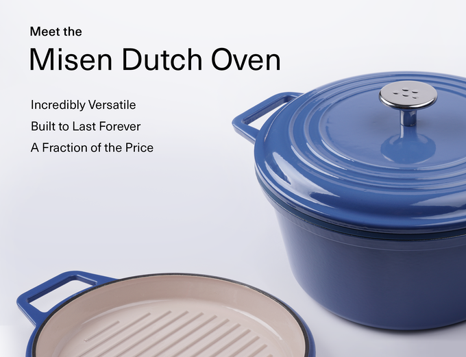 Misen Dutch Oven 7 qt / Grill / Black