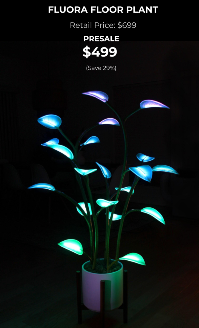 Fluora - The Magical LED Houseplant | Indiegogo