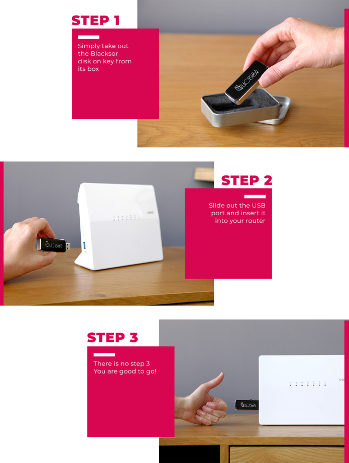 BlackSor Plug and Play Router Security Systems Indiegogo