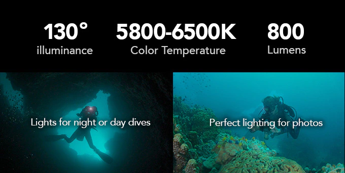 The dive light tech specs is perfect for scuba diving