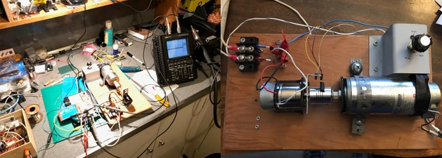 Rig for Bench-Testing the Motor/Generators