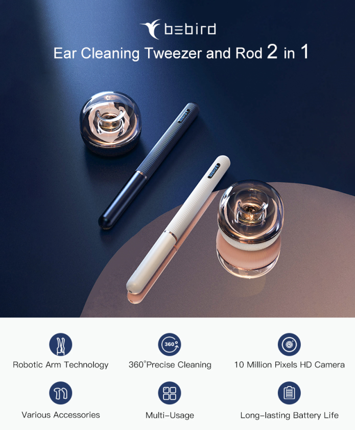 Bebird N3 Pro: Ear Cleaning Tweezer and Rod 2-in-1
