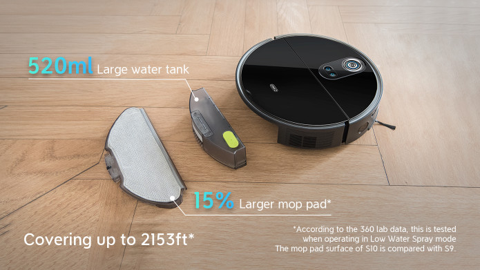 360 S10 Ultra Flat Robot Vacuum Cleaner with Wiping Function and dToF Laser  Navigation, 3300Pa Suction Mop Robot Car Carpet Detection, 500 ml Dust  Container, 520 ml Water Tank, App Voice Control