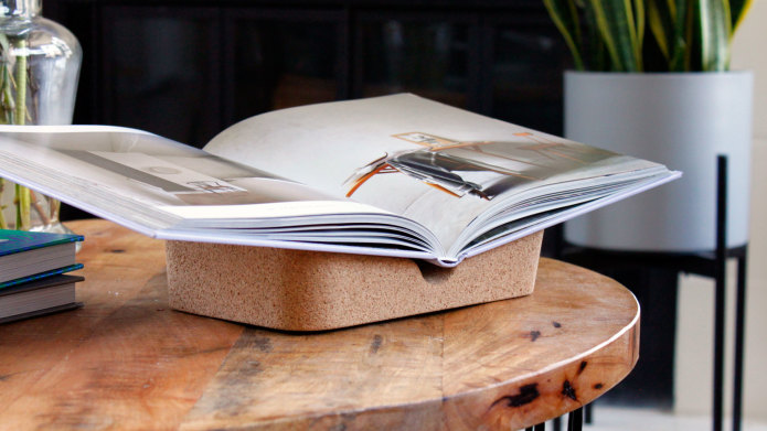 Cork Booklift Elevate Your Reading, Cork Coffee Table Book