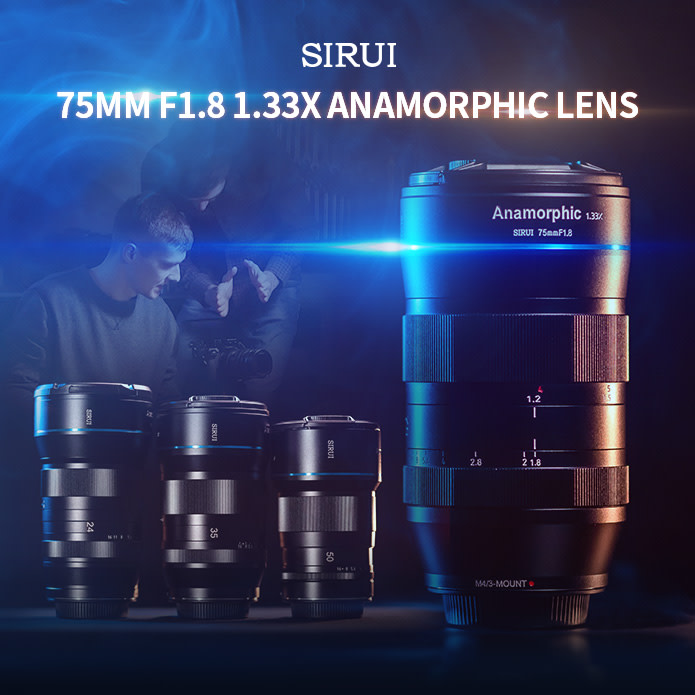 メーカー再生品 SIRUI 75mm F1.8 1.33× S35 アナモルフィックレンズ L