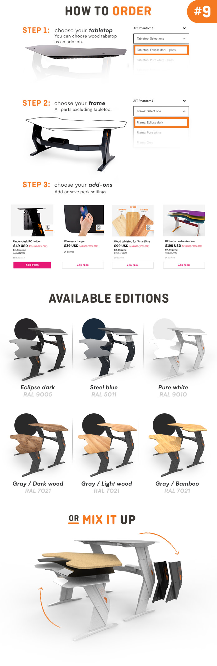 AiT Smart One the GameChanger smart desk Indiegogo