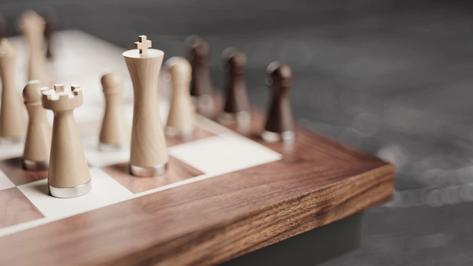 PHANTOM. The Robotic Chessboard Made of Real Wood by Wonder