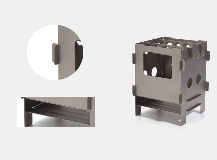 Titanium Flat-Pack Stove by Polar 