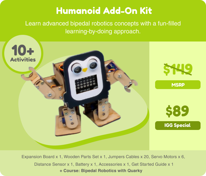 ABot Advanced Robotics Kit, 10 in1, 60+ Parts, Learn Robotics