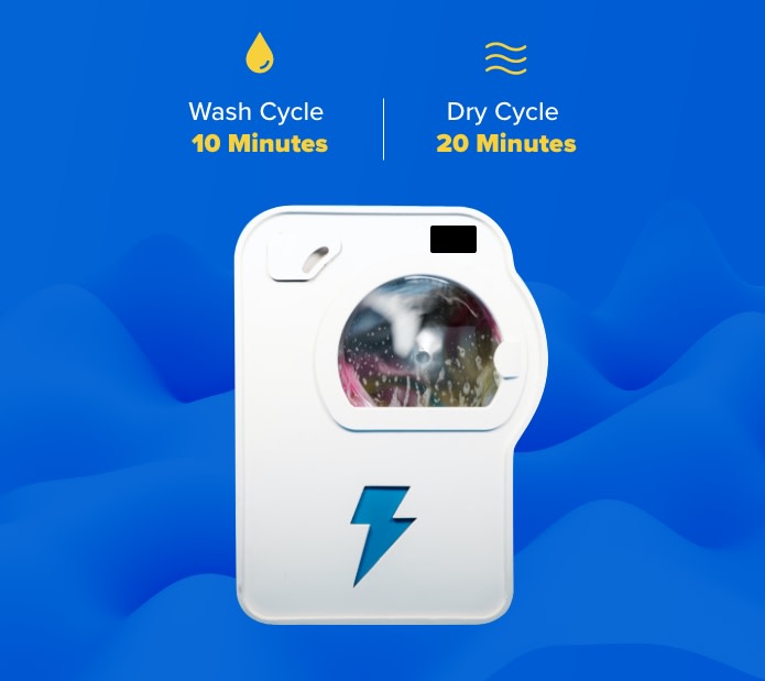 Lightning One: Cleaner Laundry in Half the Time