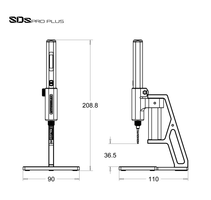 AM-199971-5 SDS Mini Electric Drill with PCB Drill Bits — am-smart