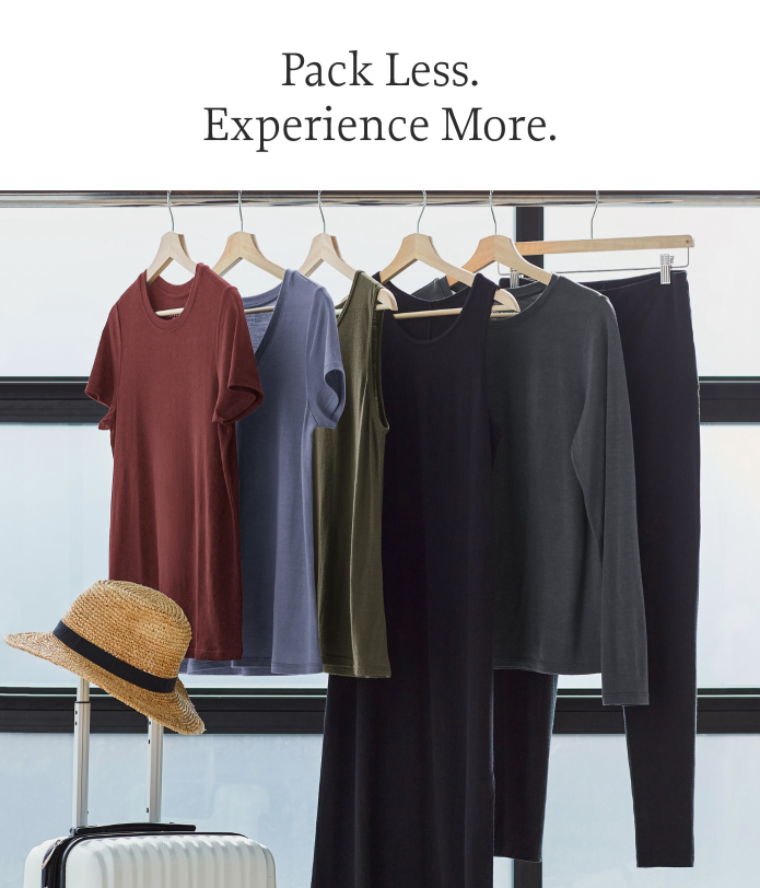 Travel Capsule Wardrobe: Wash-Less Travel Clothes | Indiegogo