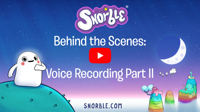 Image contains an illustration of Snorble® in the land of Lullaboo®.