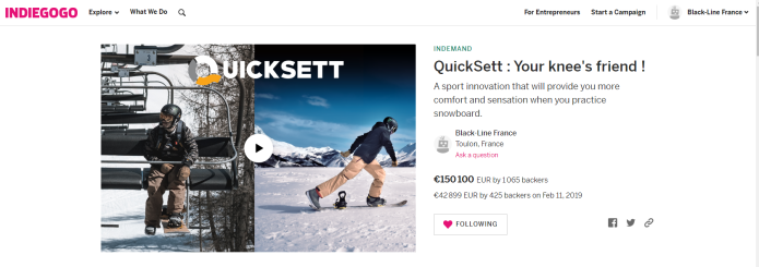 Quicksett : Fixation de snowboard rotative et connectée