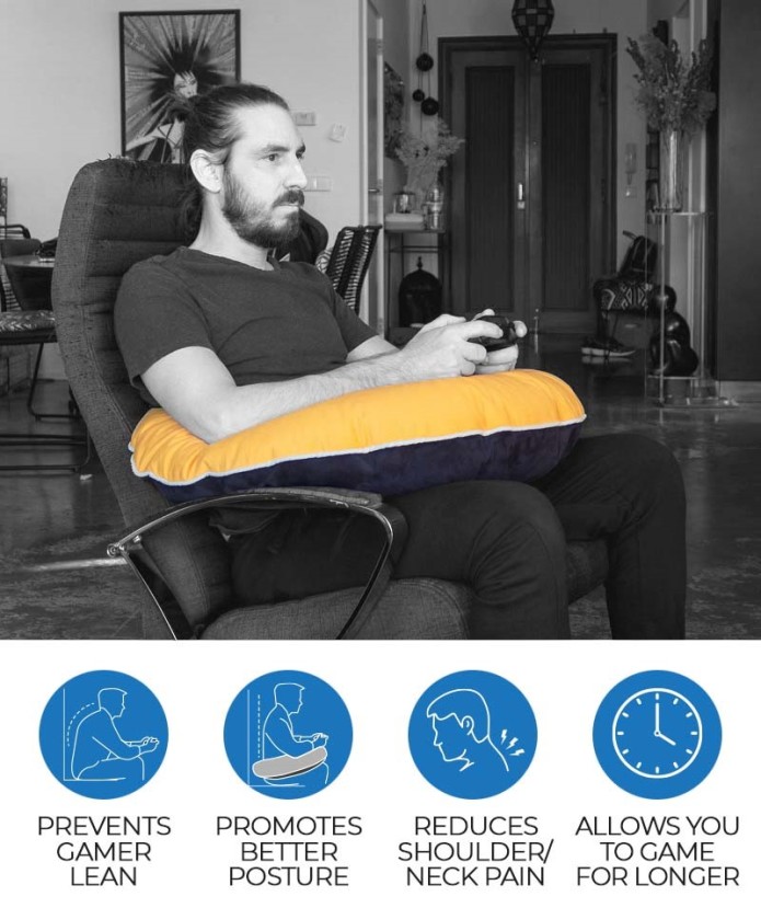  Rare Valari Gaming PillowErgonomic Gaming Lap Pillow  Provides Wrist & Elbow Support, Reduces Shoulder & Neck PressurePlush Arm  Rest Pillow