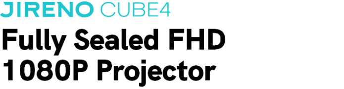 JIRENO CUBE4 - Fully Sealed FHD 1080P Projector 6