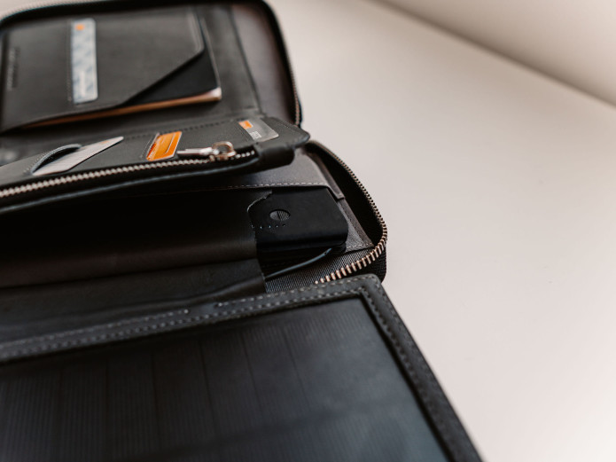 Travel Wallet with SOLAR PANELS and Power Bank | Indiegogo