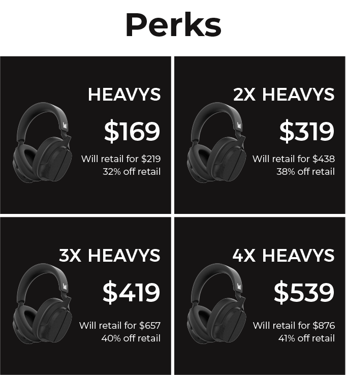 HEAVYS - Headphones Engineered For Heavy Metal | Indiegogo
