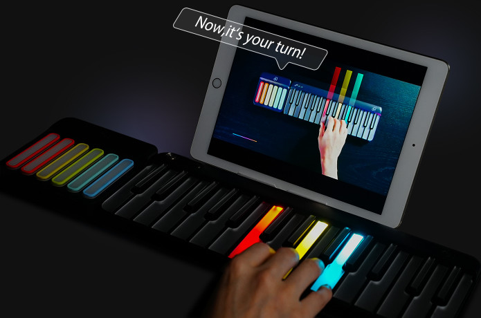 Learn piano light online up keys