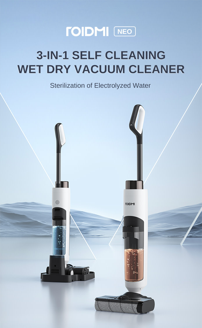 ROIDMI NEO 3 in 1 Self Cleaning Wet Dry Vacuum Indiegogo