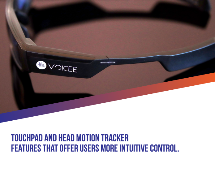 Voicee Smart AI glasses for deaf people Indiegogo