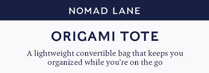 Origami 4-in-1 Tote, Backpack, Crossbody, Carry-On