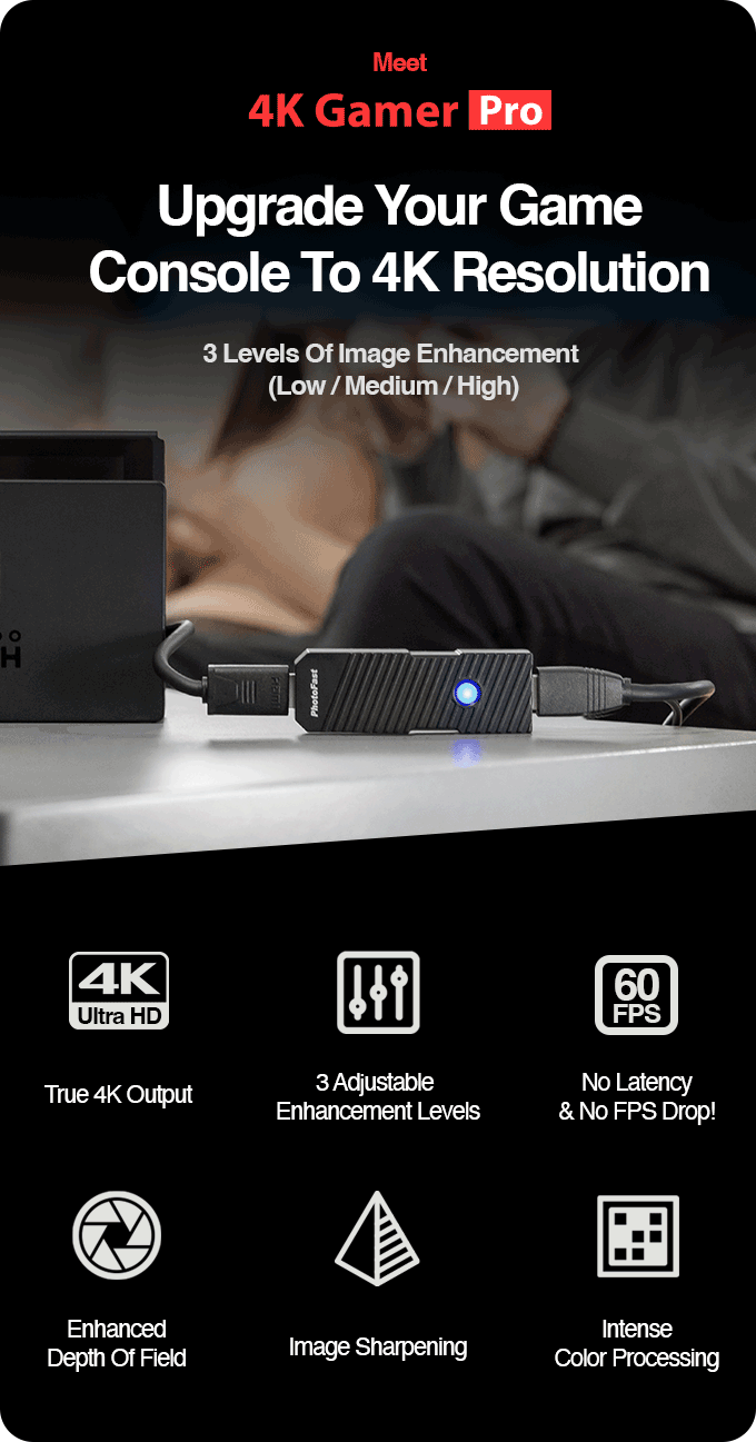 4K Gamer Pro: Upgrade Your Game Console to 4k | Indiegogo