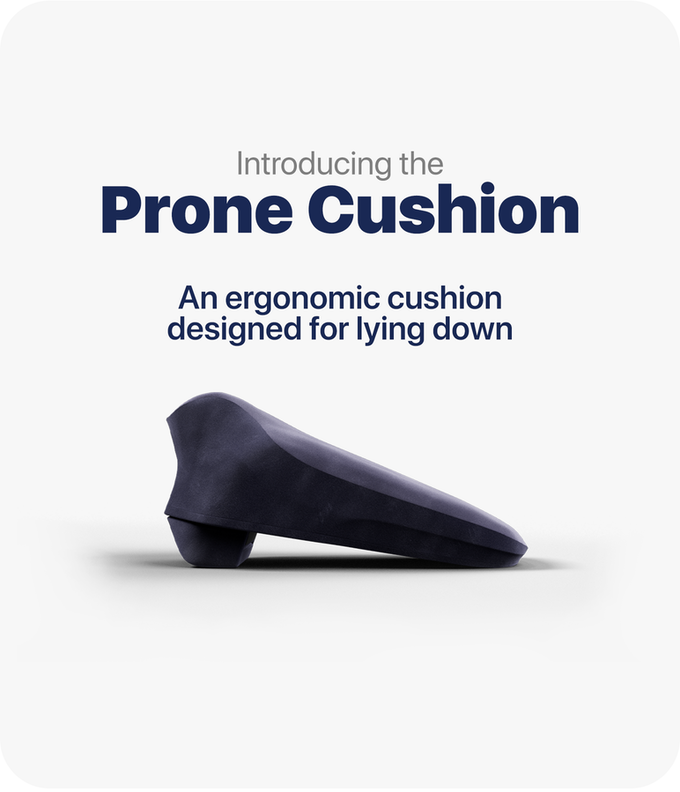 Prone Cushion review - makes lying down on the job fun - The Gadgeteer