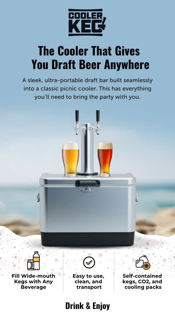 Super Cooler For Kegs of Beer - KegWorks