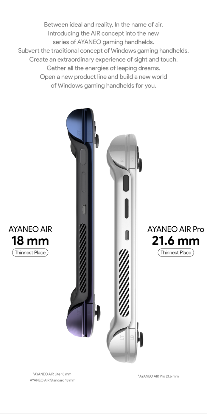 AYANEO AIR: First Ultra thin OLED Windows Handheld | Indiegogo