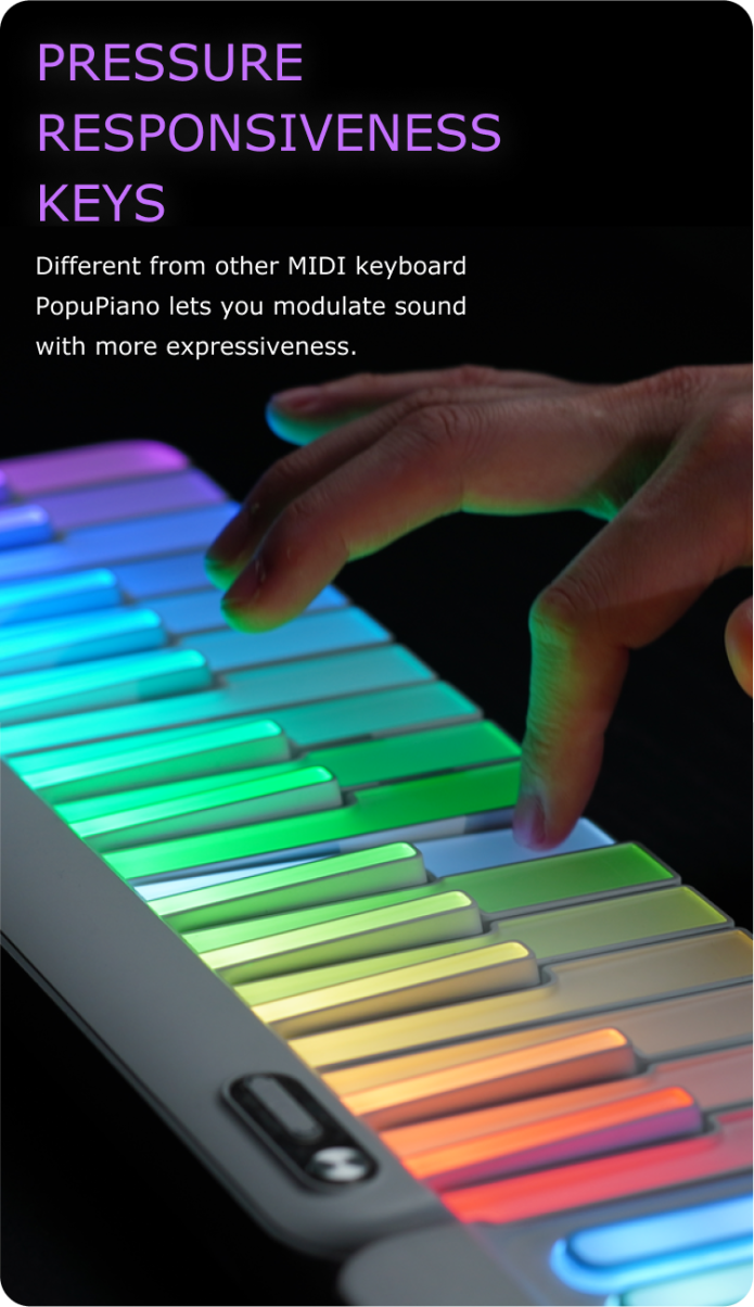 PopuPiano Smart Portable Piano | Indiegogo