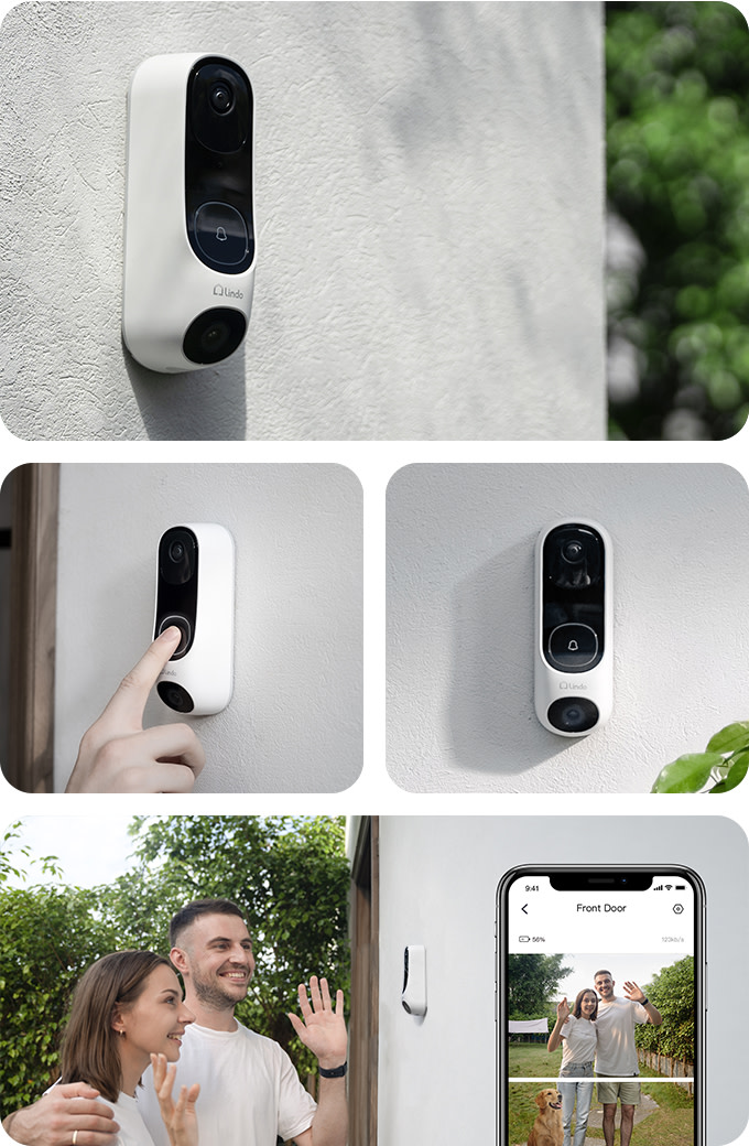 Lindo DualCam Video Doorbell Removes Blind Spots Indiegogo