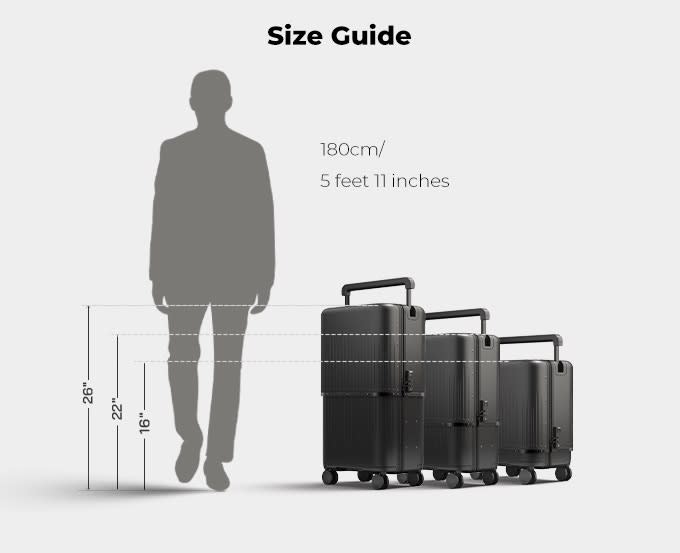 VELO 3-in-1 expandable hard-side luggage switches between 3 different  suitcase sizes » Gadget Flow