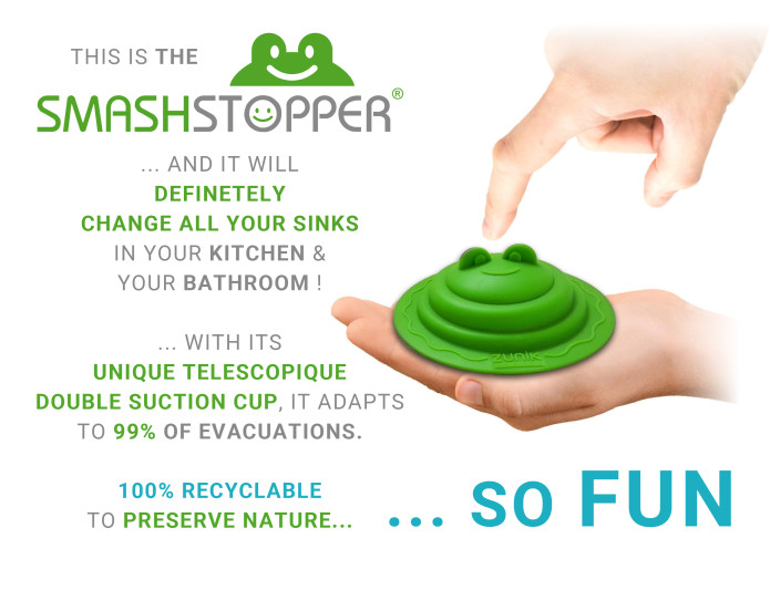 The SMASH STOPPER Smart Universal Drain Stopper Indiegogo