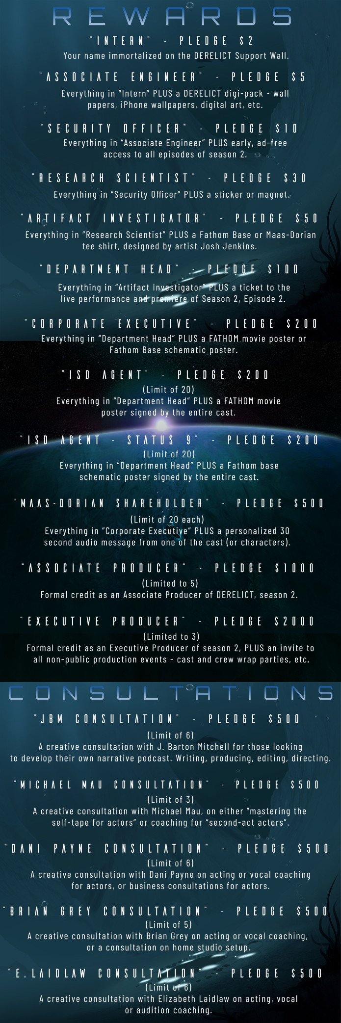 Derelict Podcast Season Two Indiegogo