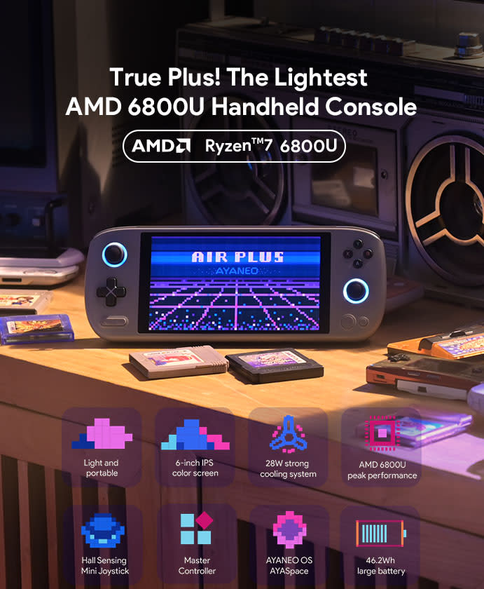 AYANEO AIR Plus: The lightest AMD 6800U handheld | Indiegogo