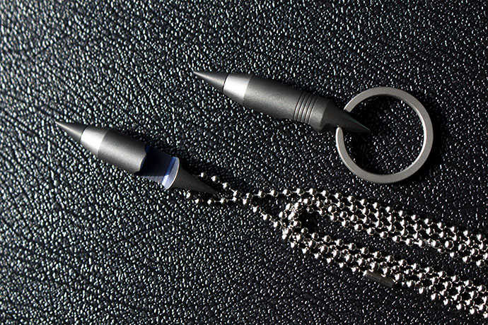 This tiny inkless pen attaches to your keychain & never needs an ink refill