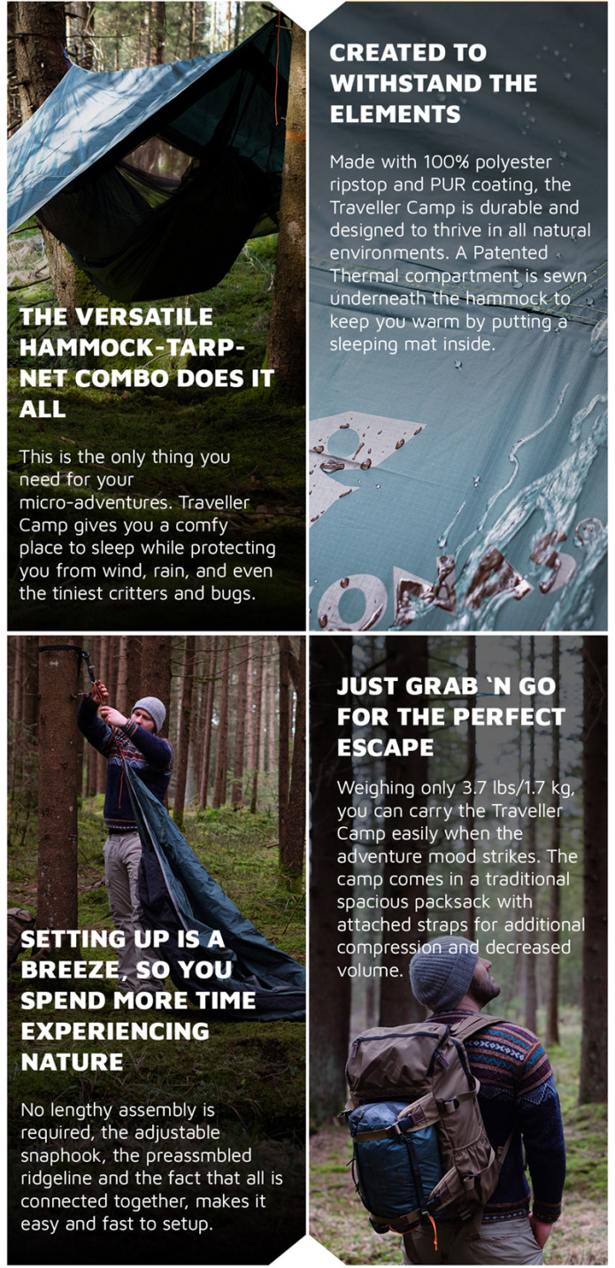 Traveller Camp 3In1 UltraLight Camping Gear Indiegogo